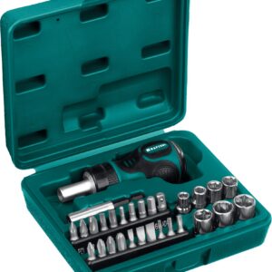 KRAFTOOL Kompakt-29, с насадками, 29 предм., реверсивная отвертка (25556-H29)