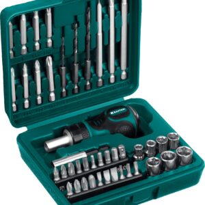 KRAFTOOL Kompakt-43, с насадками, 43 предм., реверсивная отвертка (25556-H43)