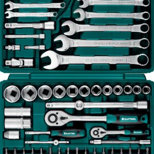 KRAFTOOL X-Drive 82, 82 предм., (1/2″+1/4″), универсальный набор инструмента (27887-H82) — изображение 1