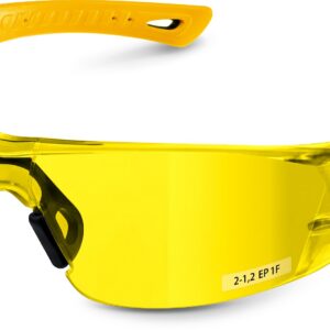 STAYER MX-9 жёлтые защитные очки, открытые, оптический класс 1 (110491) — изображение 1