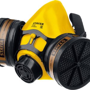 STAYER HF-6000, два фильтра A1 в комплекте, респиратор противогазовый, Professional (11175)