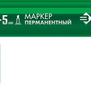 ЗУБР МП-300К зеленый, 2-5 мм, клиновидный перманентный маркер (06323-4)