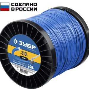 ЗУБР КРУГ, 3.0 мм, 240 м, леска для триммера, Профессионал (71015-3.0)