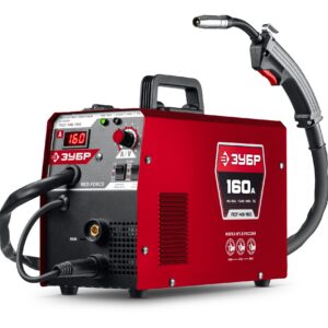 ЗУБР RED FORCE, MIG / MAG, FCAW, MMA, TIG, 160 А, полуавтомат сварочный, с газом / без газа, горелка ПСГ-180 (ПСГ-М5-160)