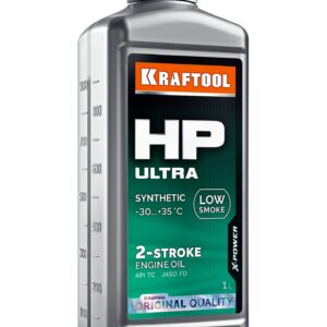 KRAFTOOL HP Ultra, 1 л, cинтетическое масло для 2-тактных двигателей (41501-1) — изображение 1