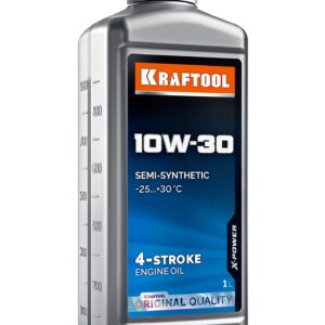 KRAFTOOL 10W-30, 1 л, полусинтетическое масло для 4-тактных двигателей (41513-1)
