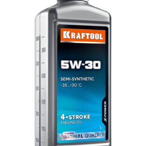 KRAFTOOL 5W-30, 1 л, зимнее полусинтетическое масло для 4-тактных двигателей (41514-1)