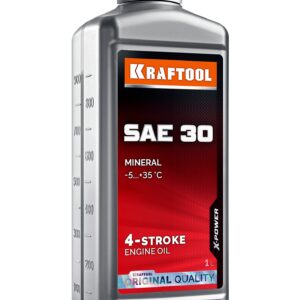 KRAFTOOL SAE 30, 1 л, минеральное масло для 4-тактных двигателей (41515-1)