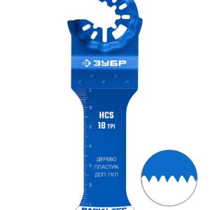 ЗУБР HCS 35x70 мм, 18TPI полотно пильное, чистый рез: дерево, пластик, ДСП, ГКЛ, StarQuick (15571-35-70) — изображение 1
