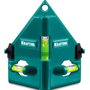 KRAFTOOL POST-LEVEL, 3 глазка, магнитный угловой уровень (34788) — изображение 1