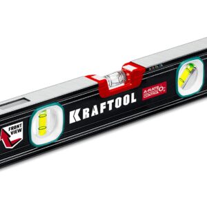 KRAFTOOL A-RATE CONTROL, 400 мм, точность 0.3 мм/м, с инновационным зеркальным глазком, сверхпрочный уровень (34986-40) — изображение 1