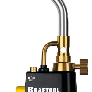 KRAFTOOL KF-9000, с пьезоподжигом на баллон турбо нагрев + 30% 2000°C, Газовая горелка Blue Fire (55510)