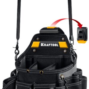 KRAFTOOL KPB-23 поясная сумка с быстросъёмным креплением FastClip, 290 х 310 мм (38766) — изображение 1