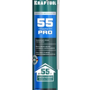 KRAFTOOL ADAPTER 55, 750 мл, адаптерная, всесезонная, SVS, не залипающий клапан, выход до 55 л, монтажная пена (41175)