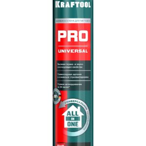 KRAFTOOL PRO, 750 мл, пистолетная, всесезонная, SVS, не залипающий клапан, выход до 45 л, монтажная пена (41182)