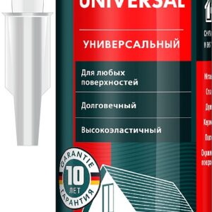 KRAFTOOL UNIVERSAL, 300 мл, белый, универсальный силиконовый герметик (41253-0)