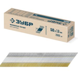 ЗУБР DA34 50 х 1.8 мм, финишные гвозди, калибр 15GA, 2000 шт (305397-50)