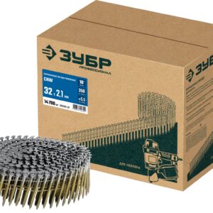 ЗУБР CNW 32 х 2.1 мм, барабанные гвозди рифленые, 14700 шт (305382-32)