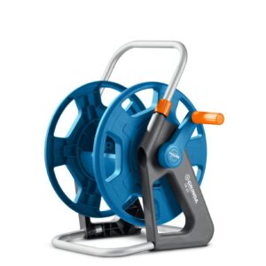 GRINDA HR-60, для шлангов 60м x 1/2″ и 30м х 3/4″, стальные опоры, пластиковый барабан, катушка для шлангов ProLine (428451) — изображение 1