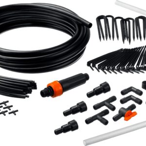 GRINDA 1/2″, 9 м, шланг магистральный, от емкости, уровневая трубка, 4 л/ч на раст, на 30 раст, система капельного полива (425272-30)