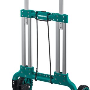 KRAFTOOL ATLANT, до 120кг, каркас и платформа из алюминия, платформа 48.5х35см, колеса d18см, вес 6.9кг, складная хозяйственная тележка (38751-120)