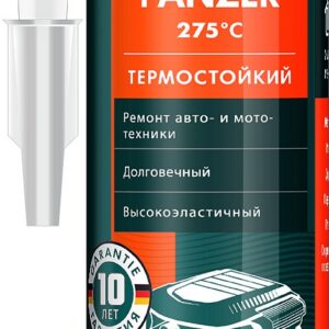 KRAFTOOL PANZER, 300 мл, черный, термостойкий силиконовый герметик (41259-4)