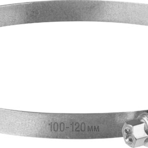 ЗУБР Х-9Н, 100 - 120 мм, накатная лента 9 мм, цинк, 25 шт, червячный хомут (37807-120)
