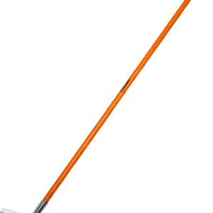 GRINDA PS-12 FIBER, 380 х 100 х 1530 мм, 12 витых зубцов, нержавеющая сталь, фибергласовый черенок, садовые грабли, PROLine (39482-12) — изображение 1