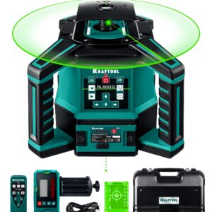 KRAFTOOL RL600 G, 600 м, зеленый, ротационный лазерный нивелир (34600)